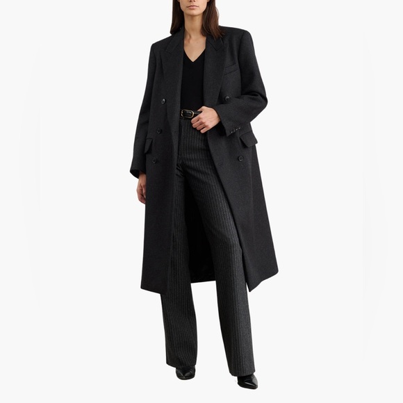 new Nili Lotan Edmont Double-Breasted Wool Coat - Picture 7 of 9
